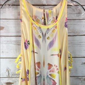 yellow free people dress